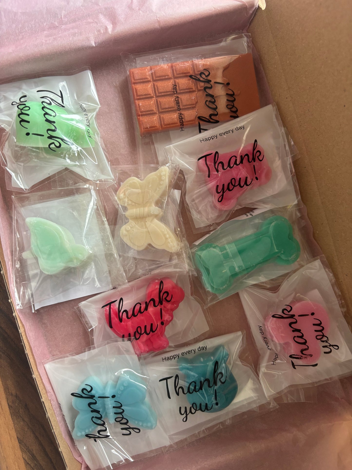 10 sample wax melt box