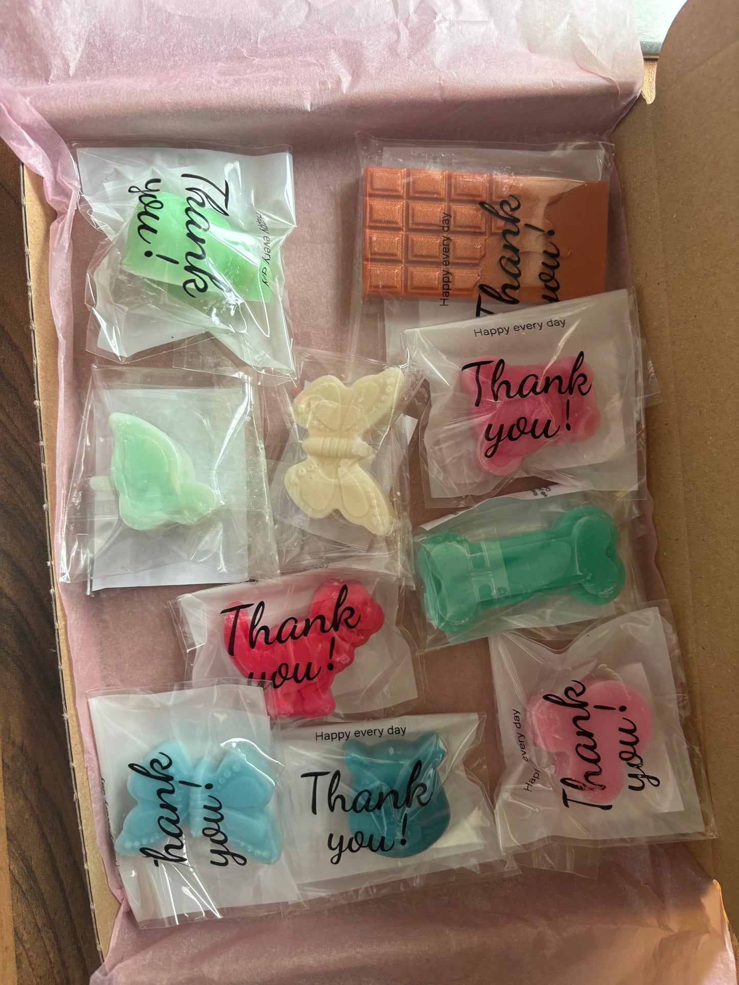 10 sample wax melt box