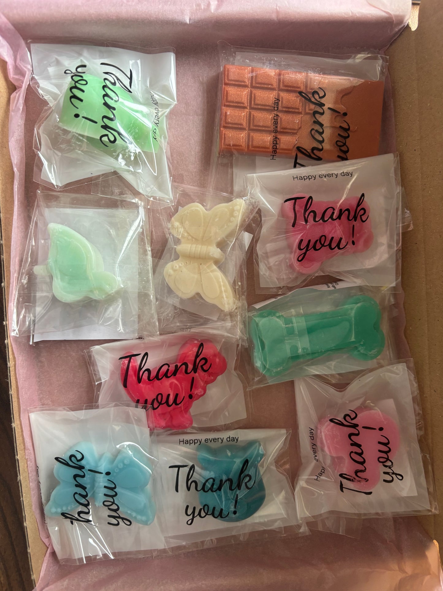 10 sample wax melt box